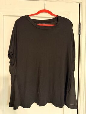 Alfani Black Short-Sleeve Swing Top